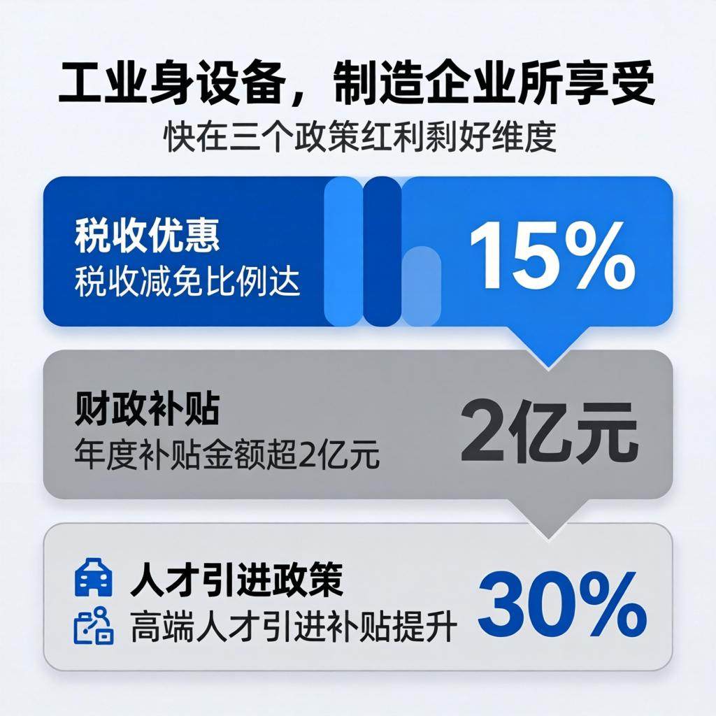 无论你是“风口派”还是“稳健派”，要做出判断，都得先把政策红利算清楚。从工业设备、制造企业的角度，我梳理了三个最直接的利好维度，咱们可以对照着看看，哪些是真的能落进自己口袋的。