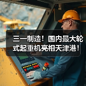 三一制造！国内最大轮式起重机亮相天津港！（图3）