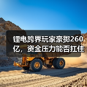 锂电跨界玩家豪掷260亿，资金压力能否扛住？（图4）