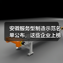 安徽服务型制造示范名单公布，这些企业上榜？（图1）