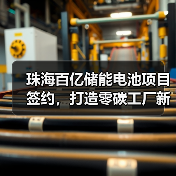 珠海百亿储能电池项目签约,打造零碳工厂新标杆!(图2) 珠海百亿储能电池项目签约,打造零碳工厂新标杆!(图2)