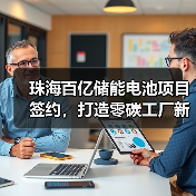 珠海百亿储能电池项目签约,打造零碳工厂新标杆!(图1) 珠海百亿储能电池项目签约,打造零碳工厂新标杆!(图1)